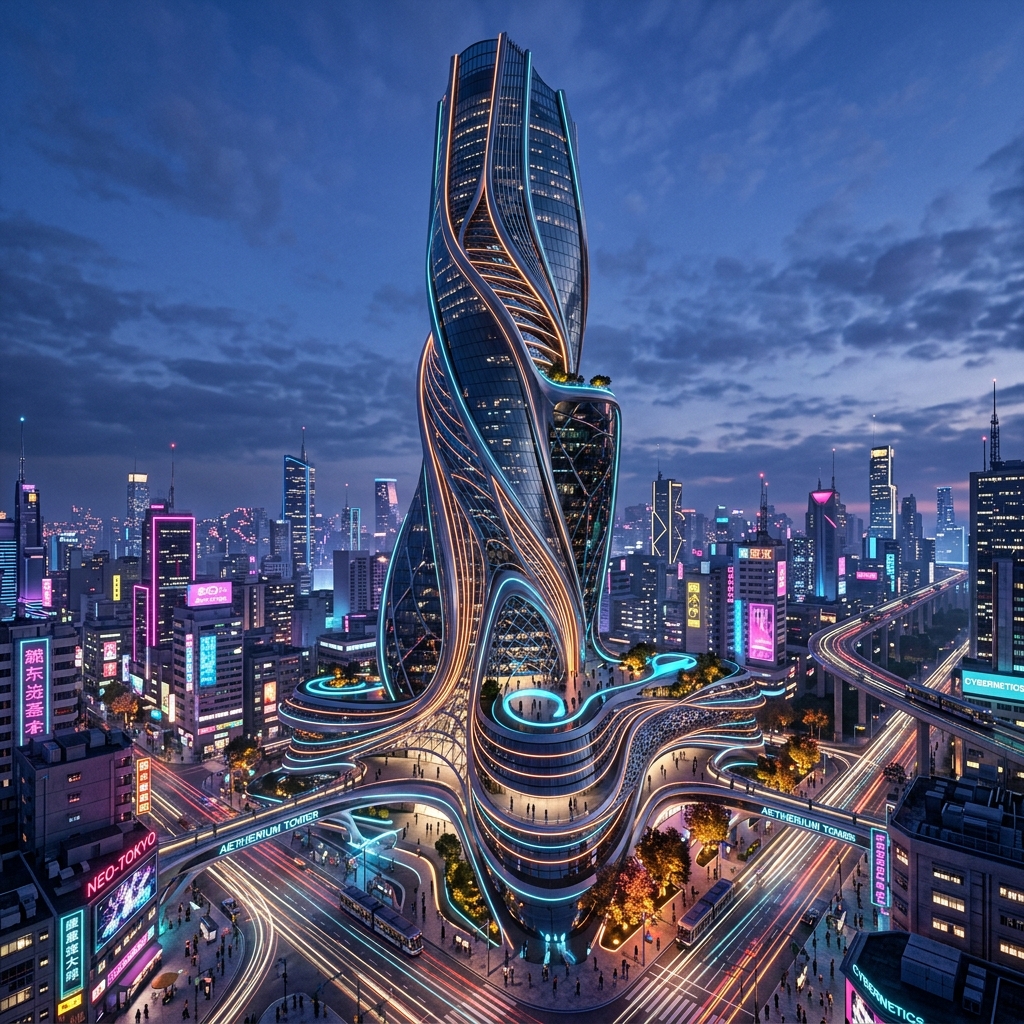 Futuristic Glass Pavilion